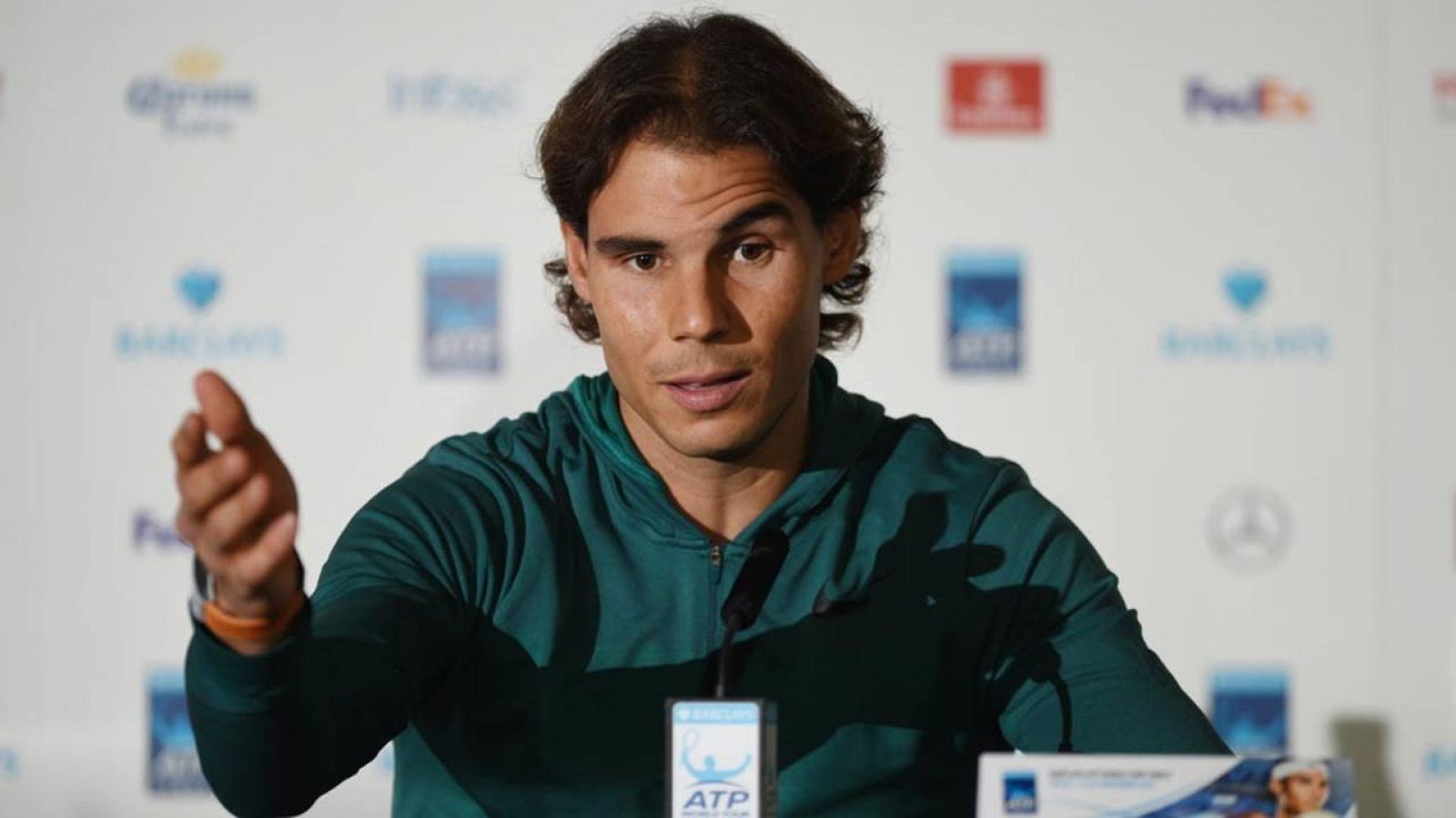 Rafael Nadal, durante la rueda de prensa previa al Masters