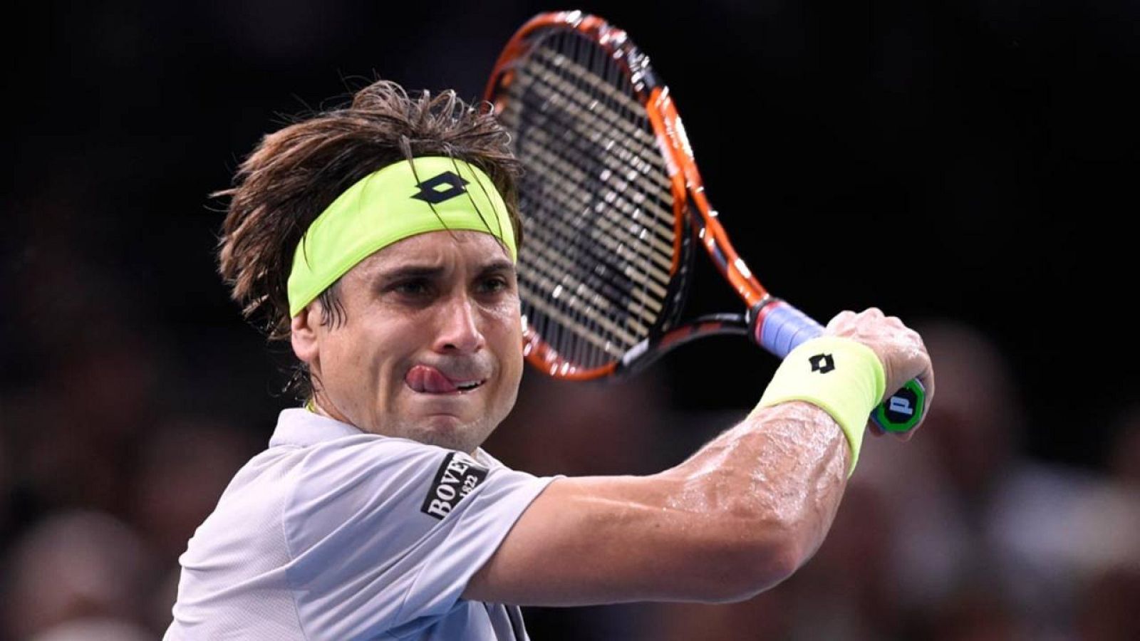 David Ferrer, en un encuentro en el pasado Masters 1000 de París