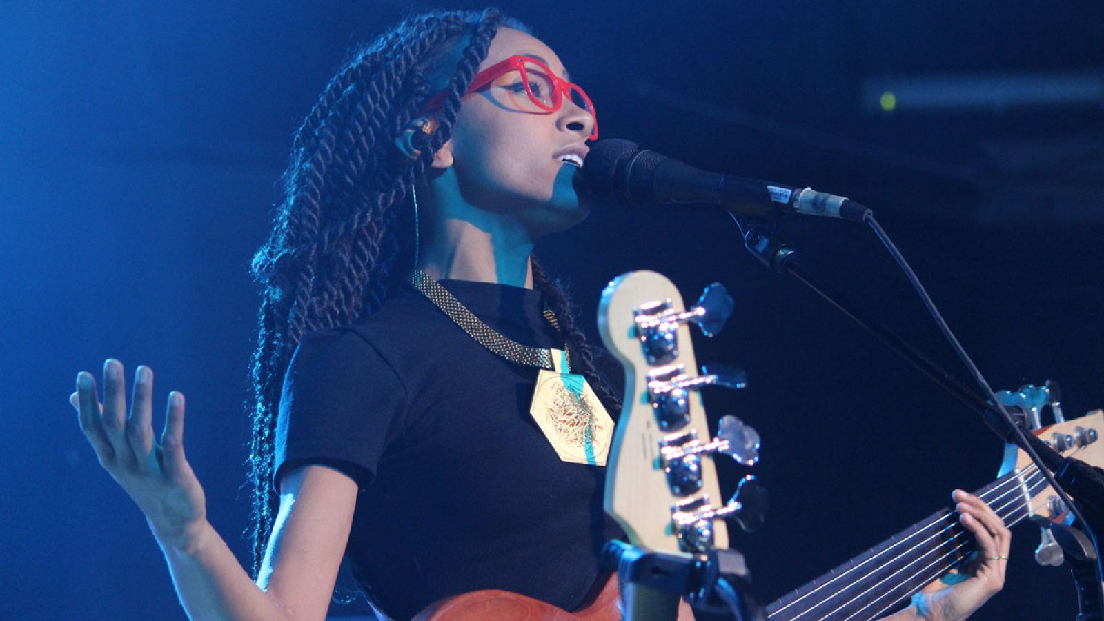 La cantante estadounidense Esperanza Spalding ha actuado este lunes en el Festival Internacional de Jazz de Madrid.