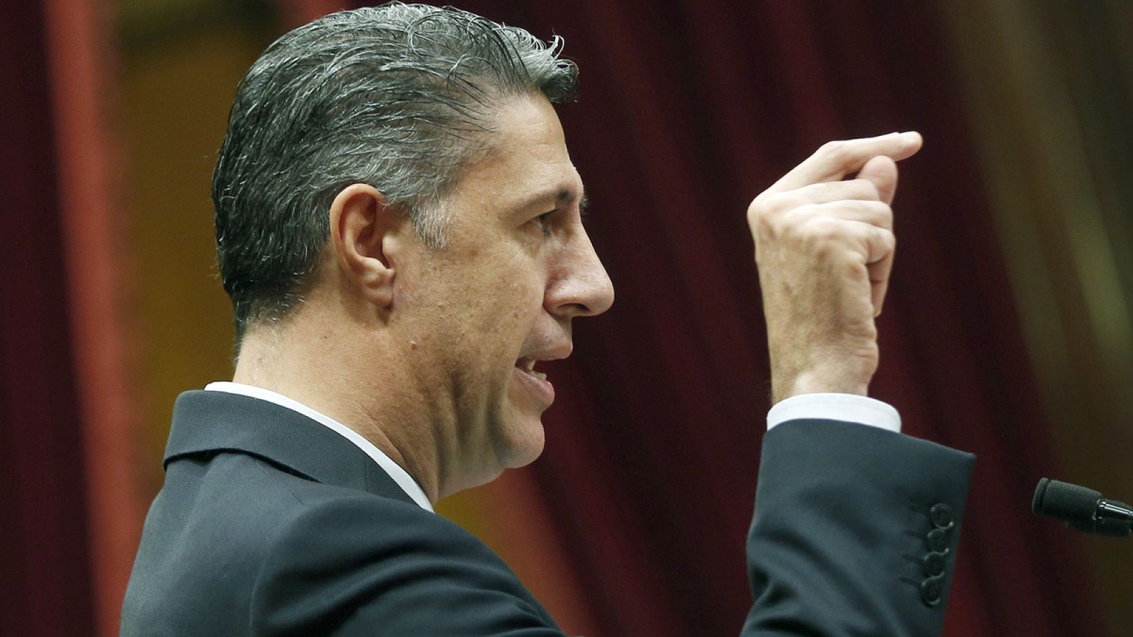 Albiol interviene en el Parlament de Cataluña