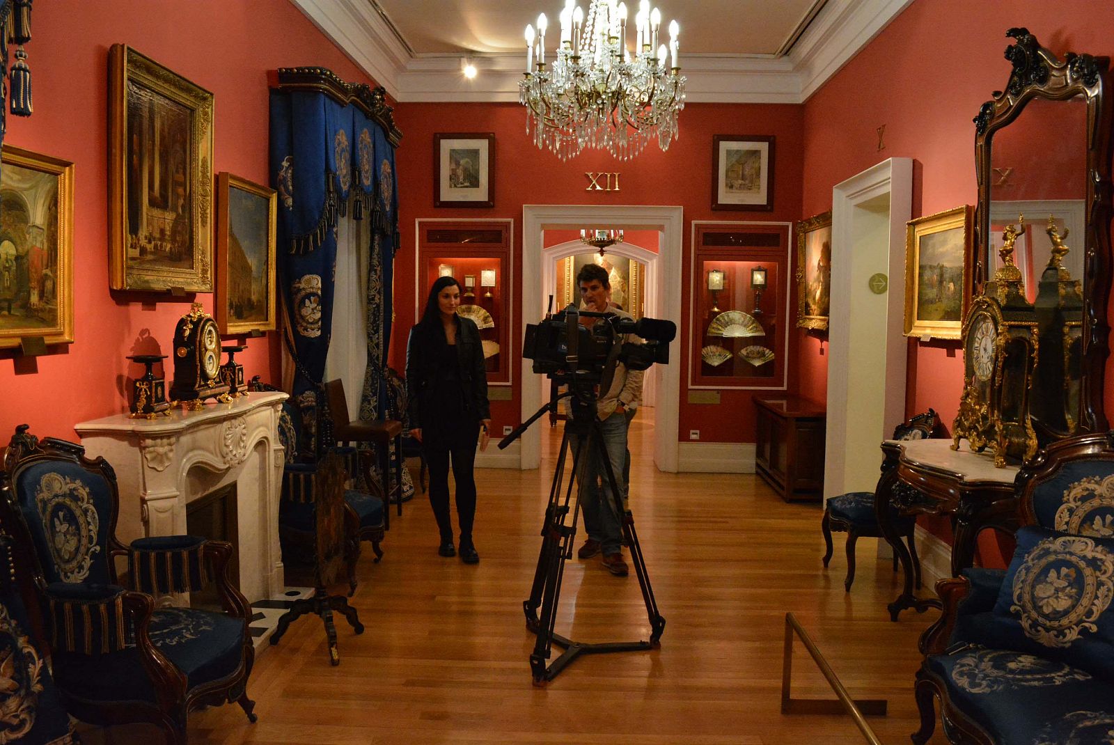 Clara Peñalver en la Casa Museo de Zorrilla