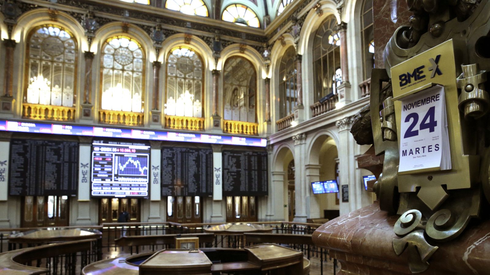 Vista general de la Bolsa de Madrid