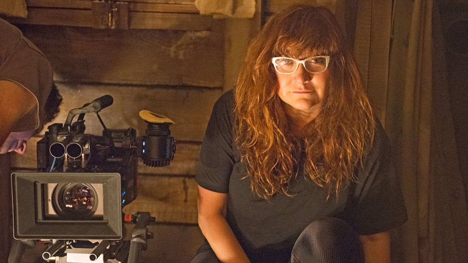 Isabel Coixet en el rodaje de Nadie quiere la noche