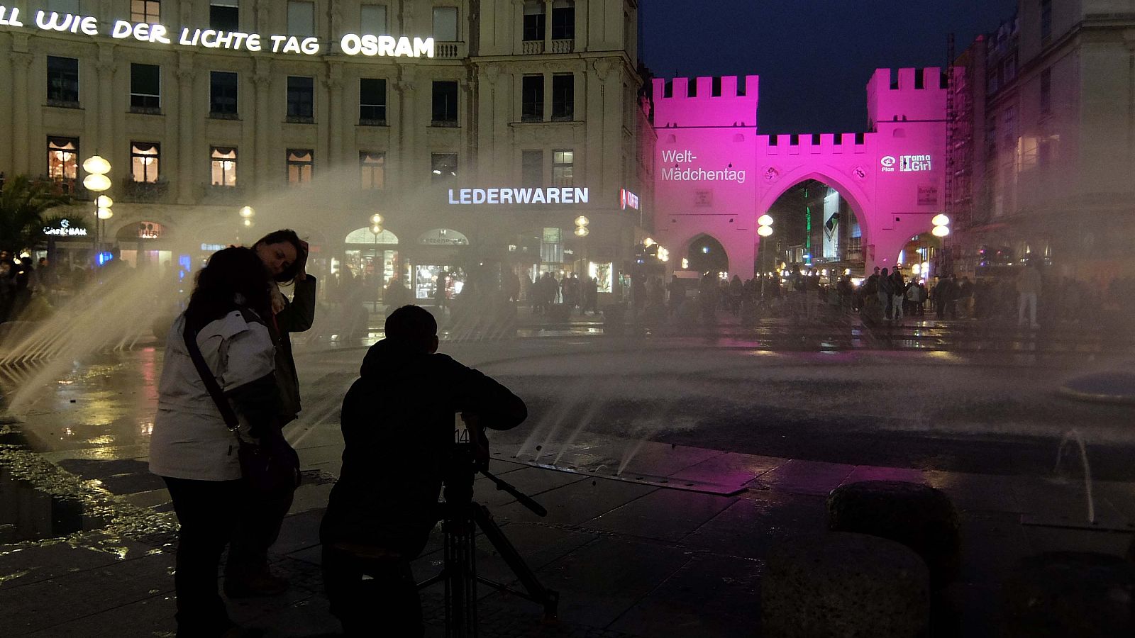 Rodaje en el centro de Munich