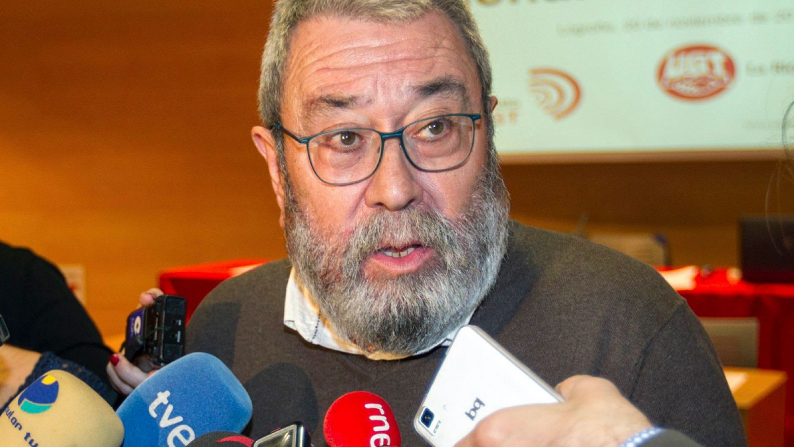 El secretario general de UGT, Cándido Méndez