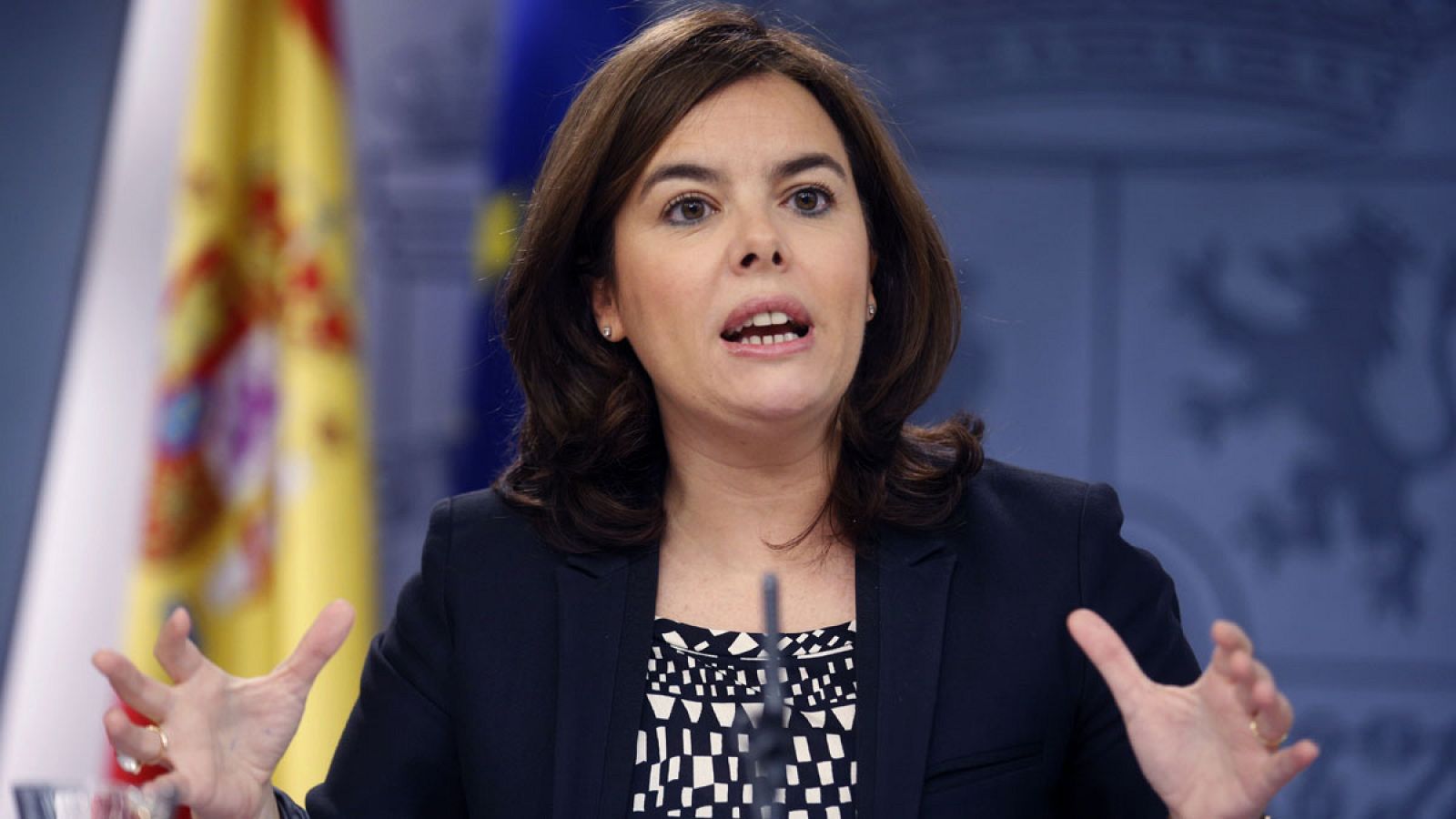 La vicepresidenta del Gobierno, Soraya Sáenz de Santamaría