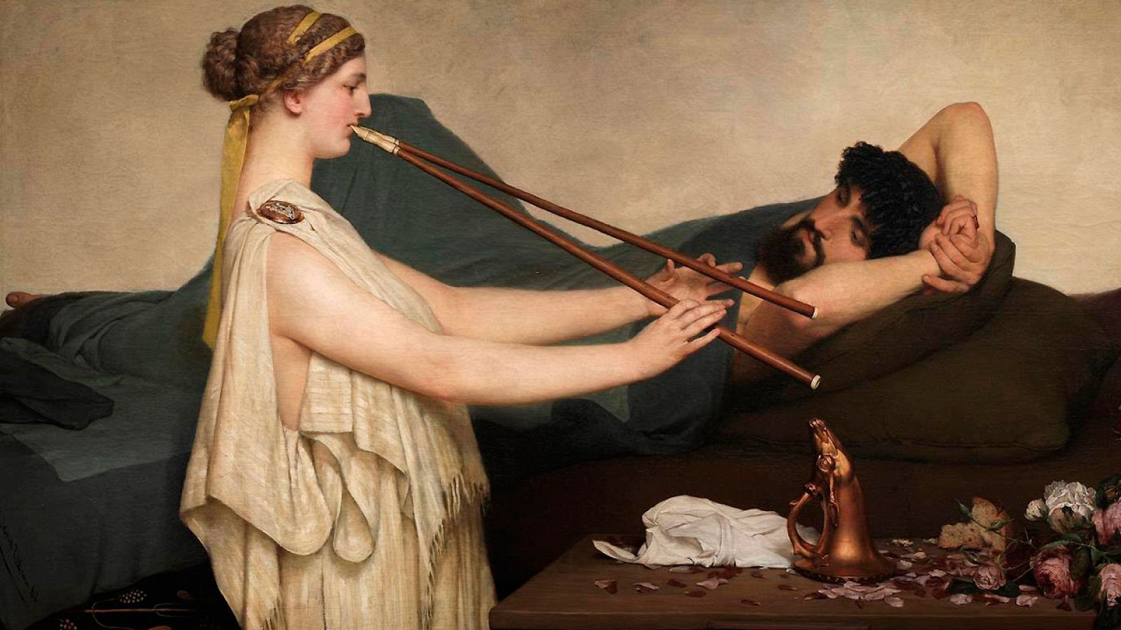 'Escena pompeyana (la siesta)', Sir Lawrence Alma-Tadema (Fragmento)