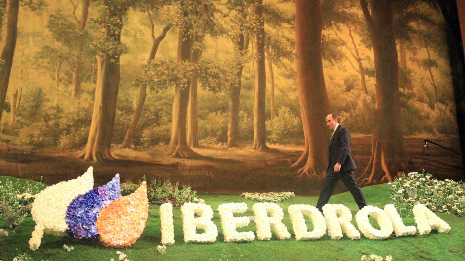 El presidente de Iberdrola, Ignacio Sánchez Galán, durante la junta general de accionistas de Iberdrola del pasado marzo