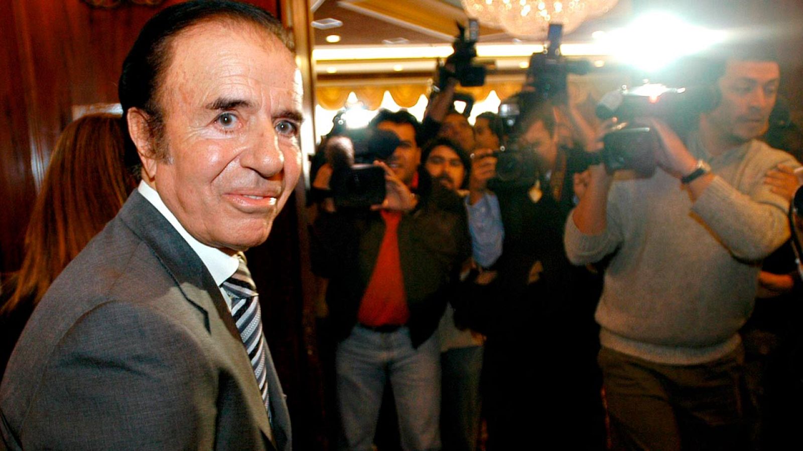 El expresidente de Argentina Carlos Menem en una imagen de 2004