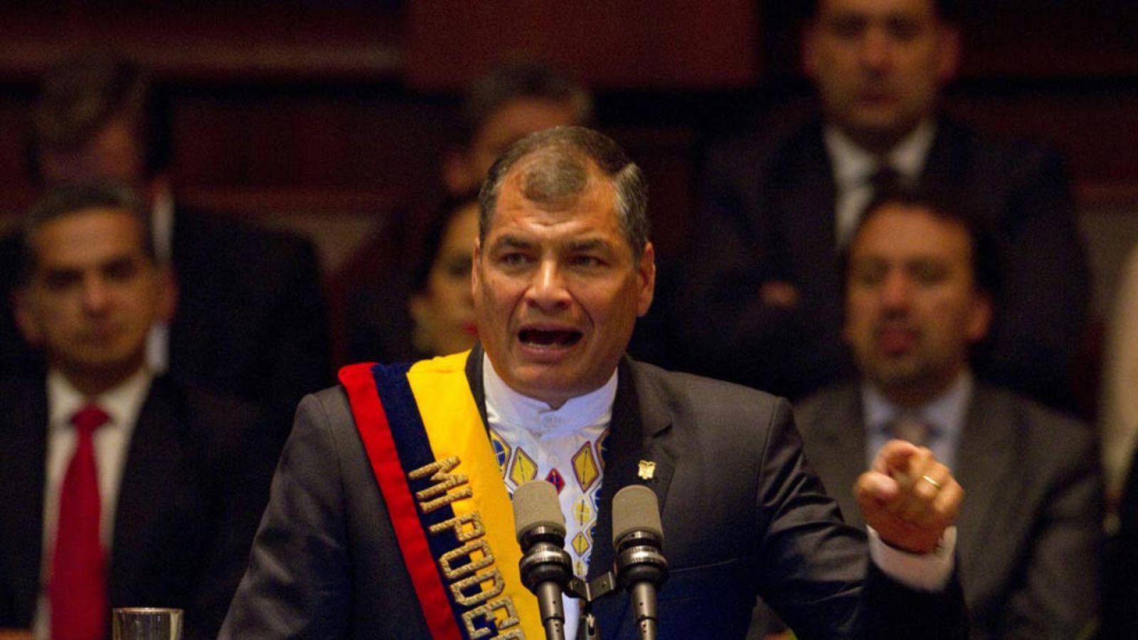 Rafael Correa en la Asamblea de Ecuador