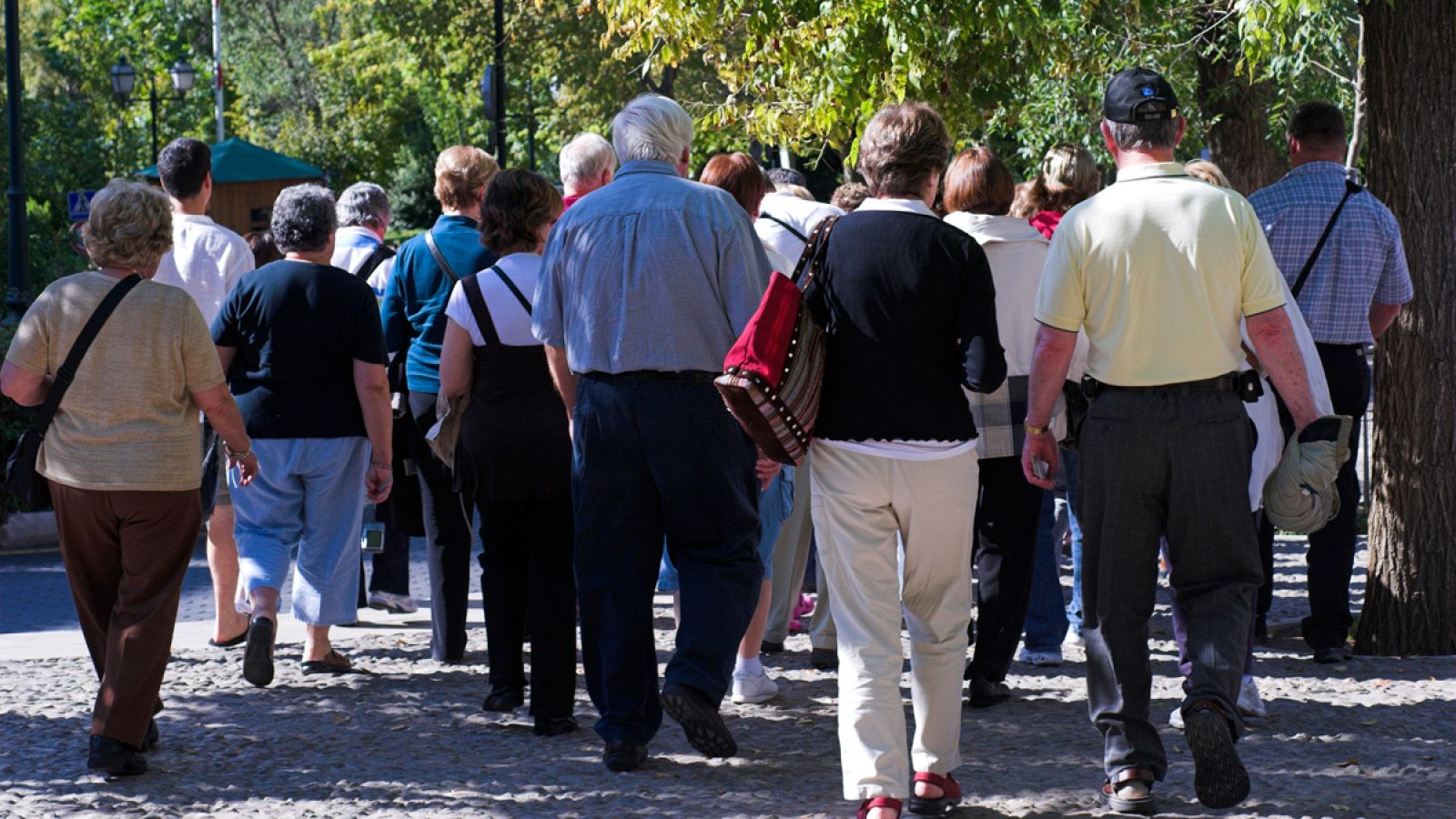 Un grupo de jubilados de vacaciones