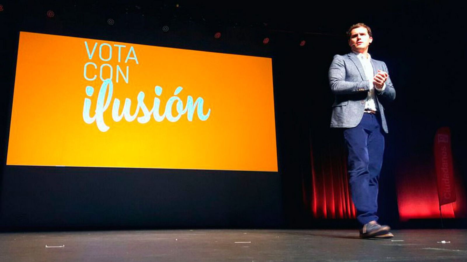 Albert Rivera, en el mitin inicio de campaña de Ciudadanos en Palma de Mallorca.