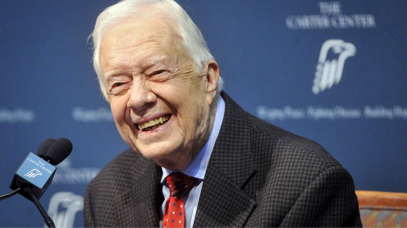 El expresidente de Estados Unidos, Jimmy Carter, cuando anuncuó que tenía cáncer el pasado 20 de agosto