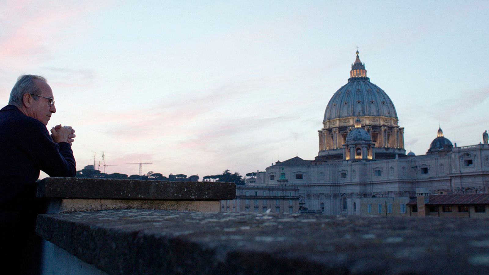 Vista de la cúpula de San Pedro en el Vaticano