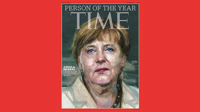 Merkel es la persona del año 2015 para la revista 'Time' por "abrir las fronteras" a los refugiados
