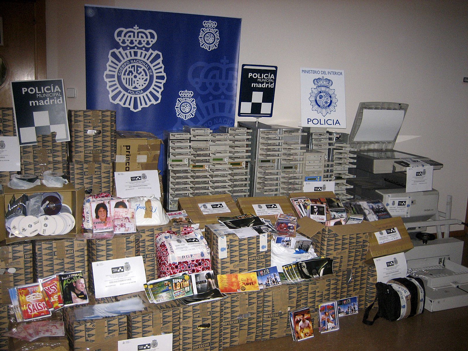 Detenidas 7 personas implicadas en piratería digital