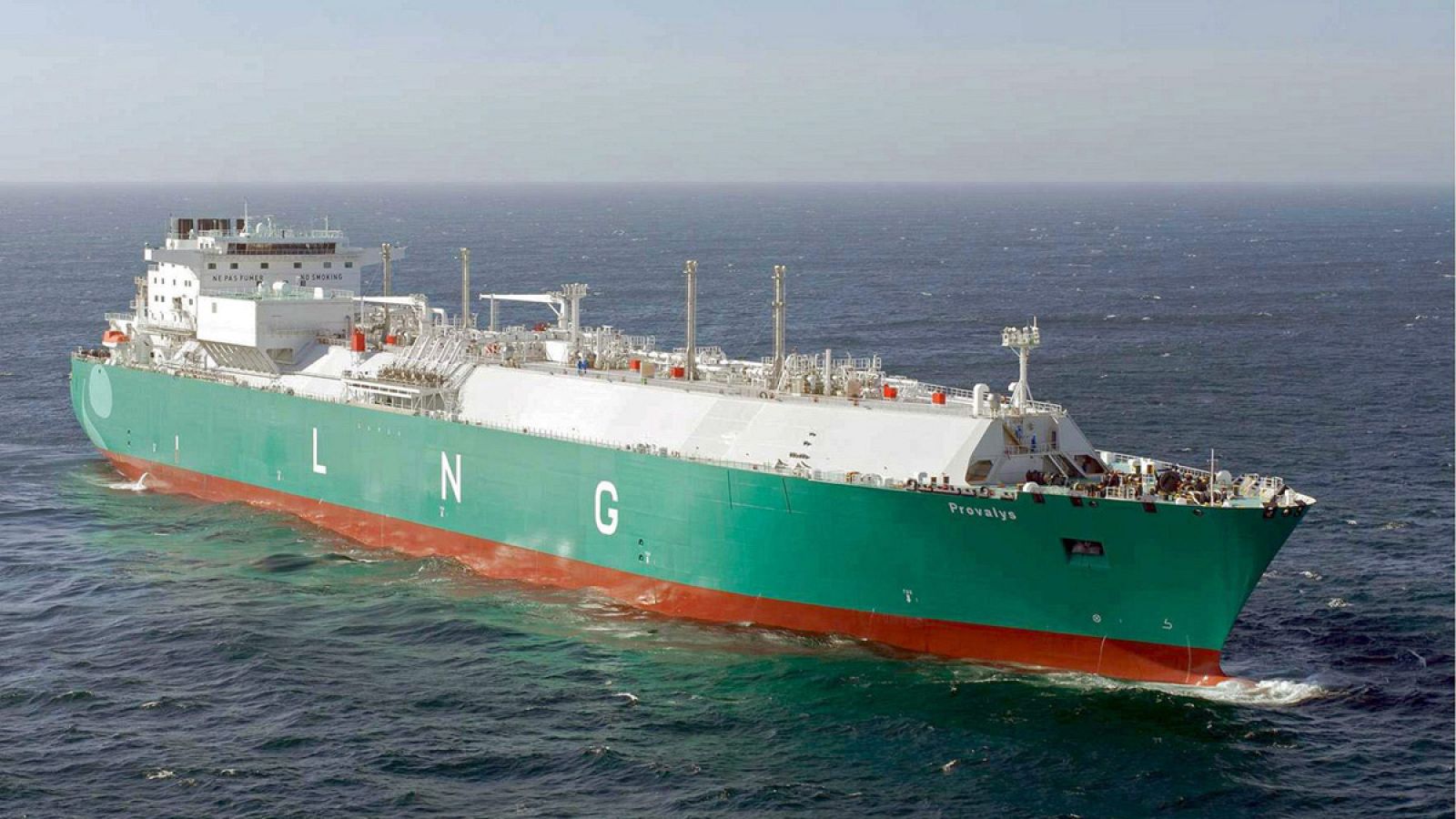 Barco de transporte de gas licuado "Provalys", propiedad de Gaz de France (Archivo)