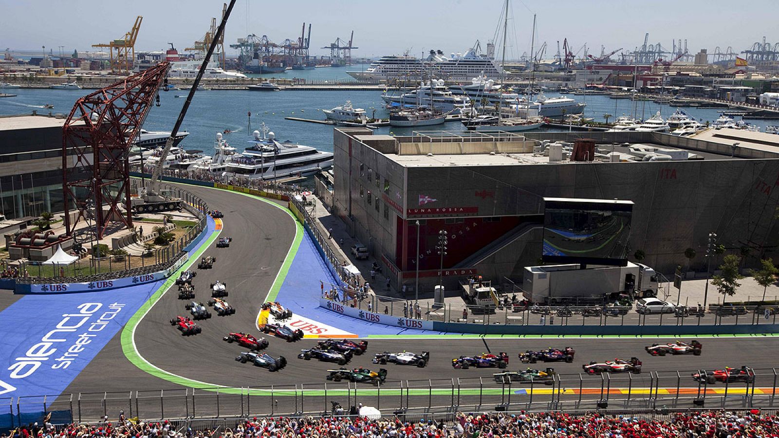 Circuito urbano de Valencia donde se disputó el Gran Premio de Europa de Fórmula Uno