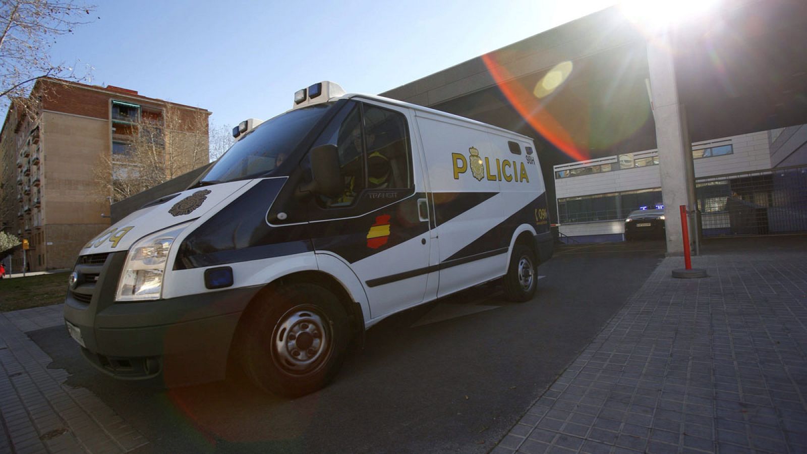 Un furgón de la Policía Nacional en Madrid, en una imagen de archivo