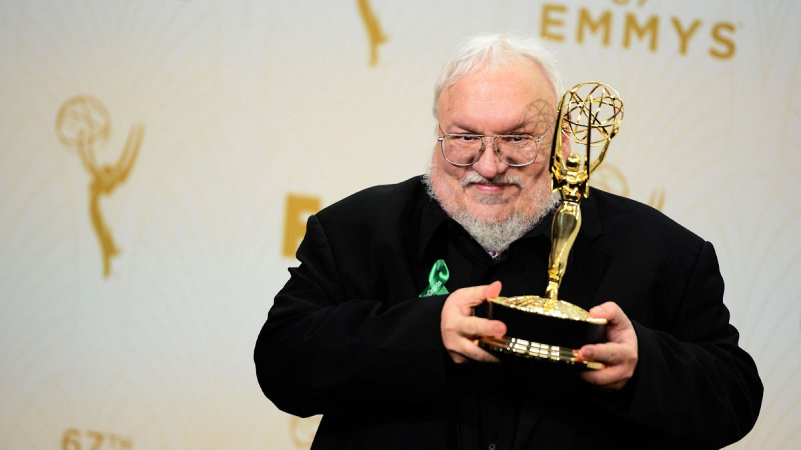 El escritor George R.R. Martin, en la gala de entrega de los premios Emmy