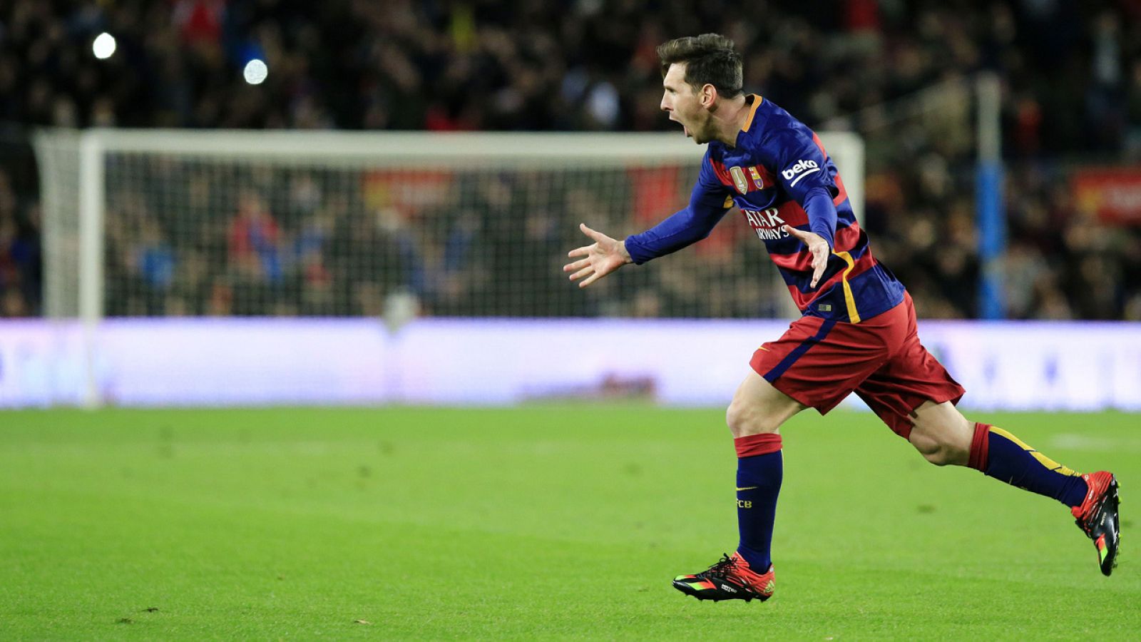 Messi celebra un gol
