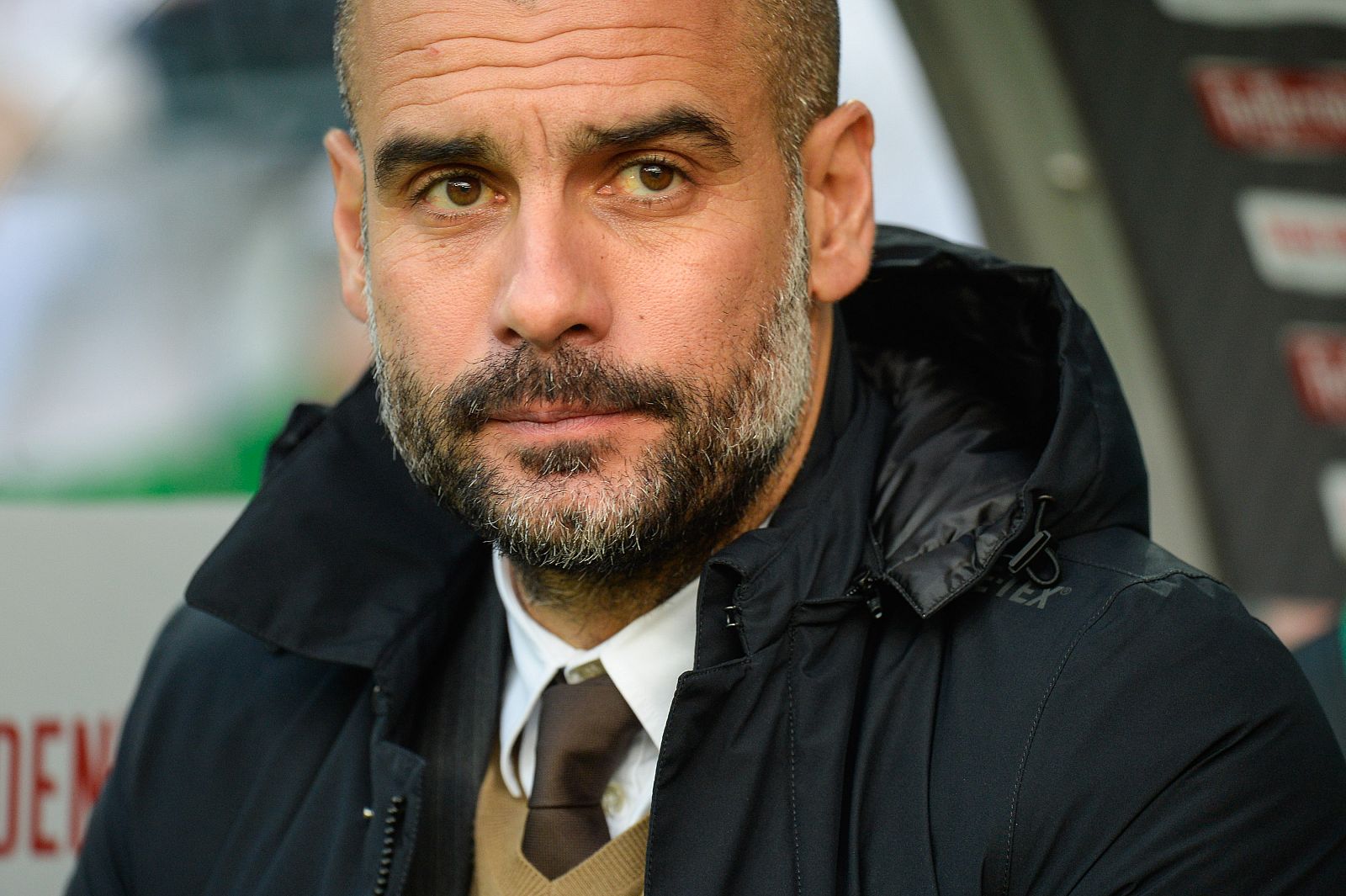 Imagen del entrenador del Bayern Múnich, Pep Guardiola, en el banquillo del equipo bávaro.
