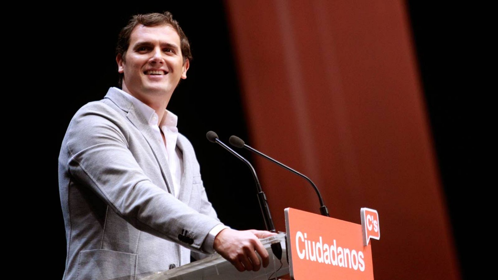 Rivera, en una rueda de prensa