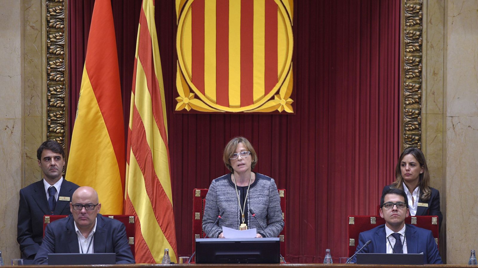 La presidenta del Parlament de Cataluña, Carme Forcadell