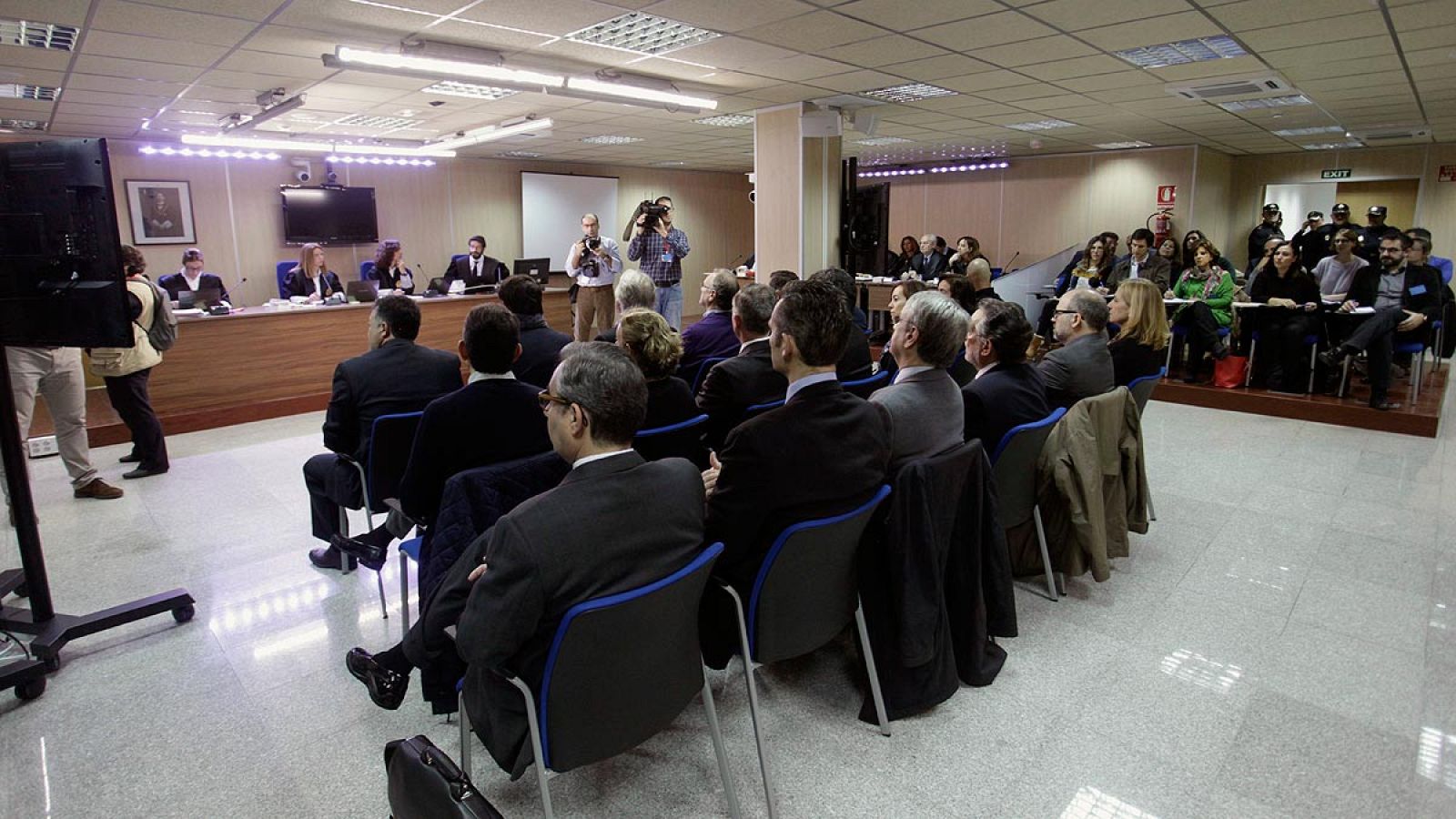 Vista general de la sala donde se juzga el caso Nóos