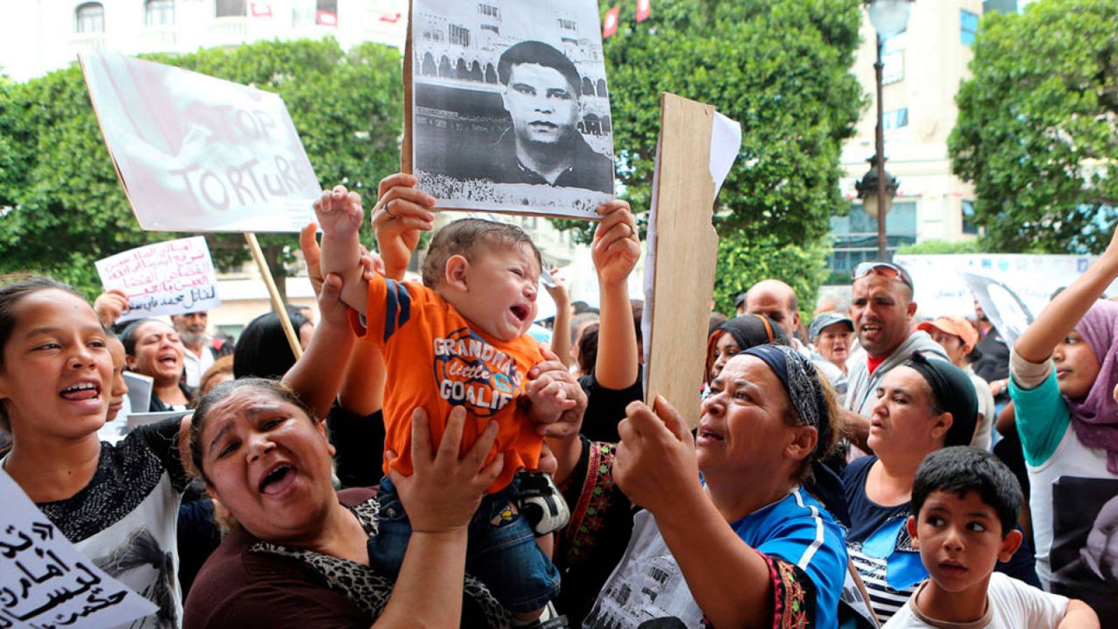 Protestas en Túnez por la represión policial