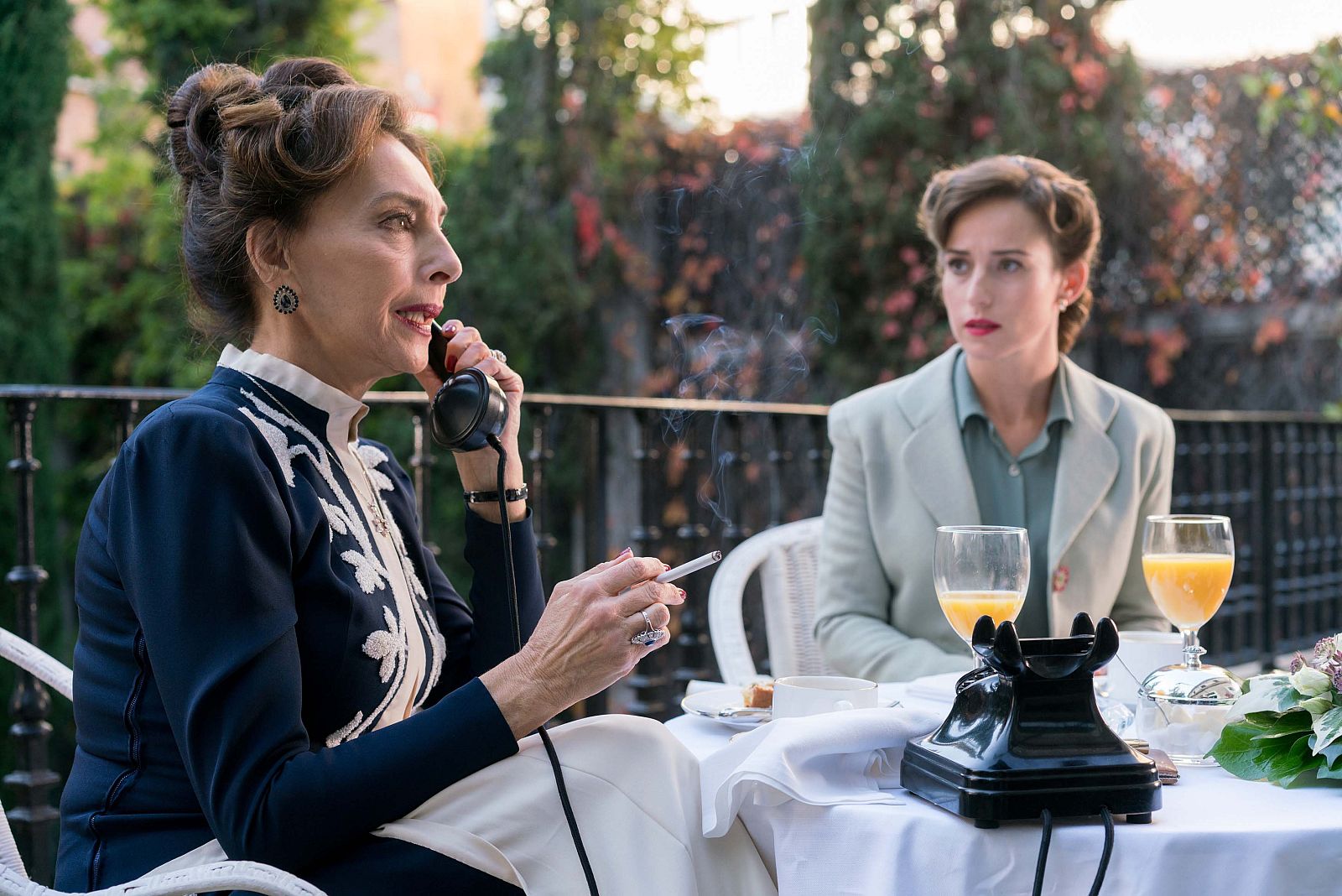 María Rosario Omaggio con Marta Etura