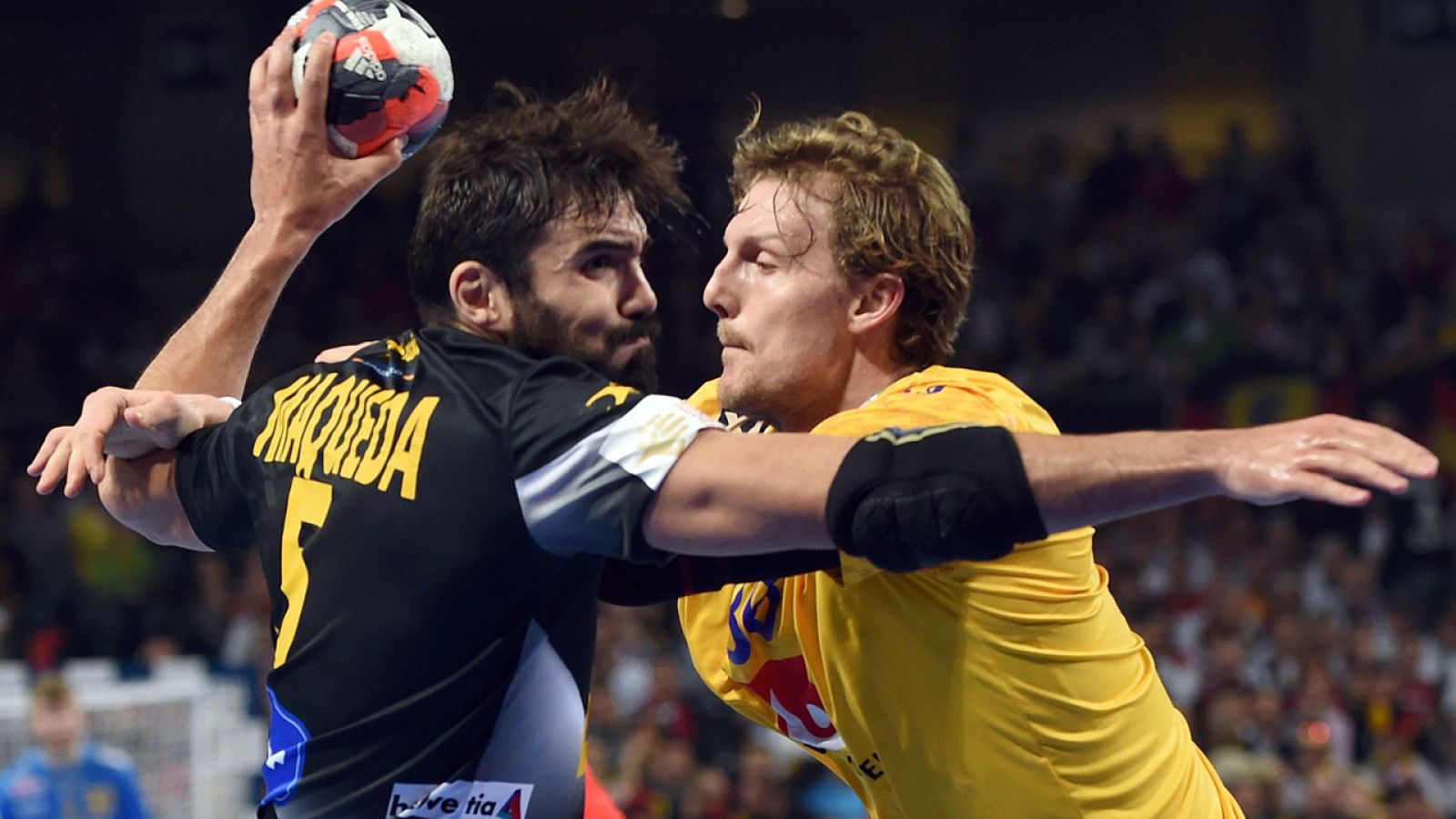 Lance del España - Suecia del Europeo de balonmano