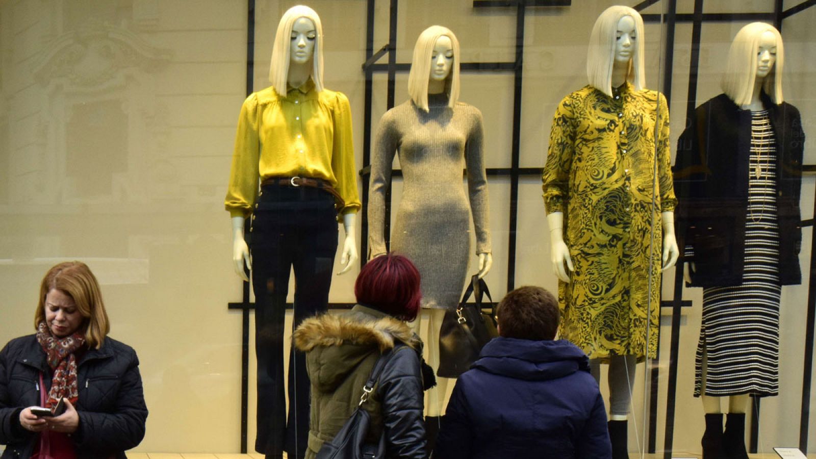 Un escaparate en la Gran Via madrileña