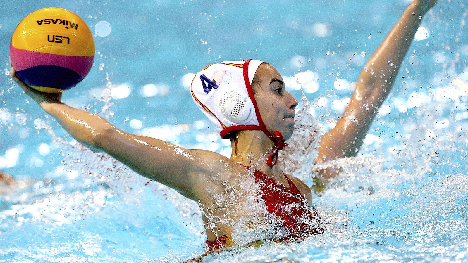 Beatriz Ortiz, en el Europeo de waterpolo