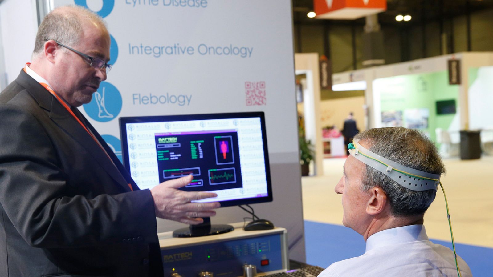 Un stand dentro del marco Fitur Salud