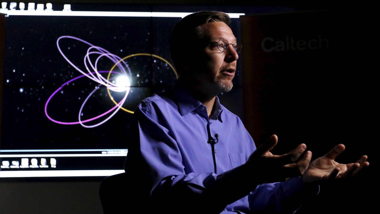 El profesor de Caltech, Mike Brown, durante la presentación del 'Planeta Nueve', la pasada semana.