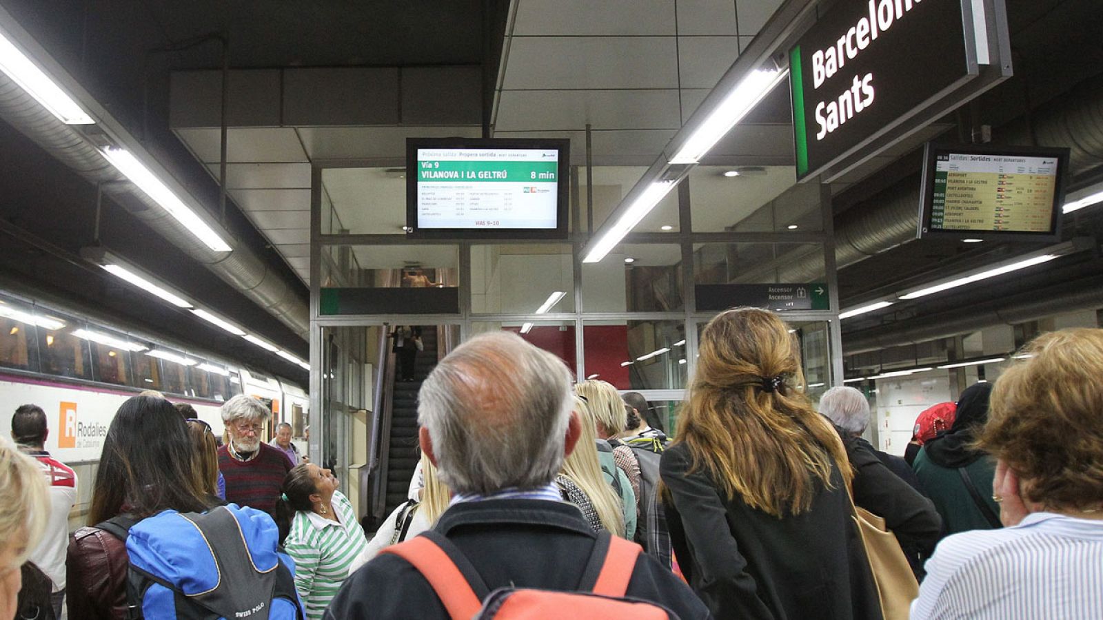 Imagen de archivo del pasado mes de mayo cuando una avería afectó al tráfico ferroviario