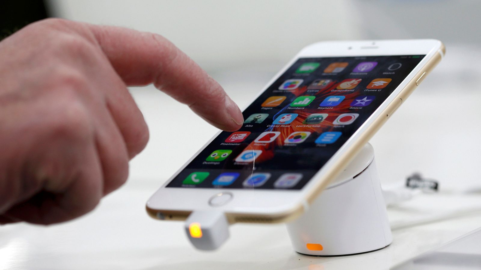 La cuota de mercado mundial de Apple llegó al 16,2% en 2015.