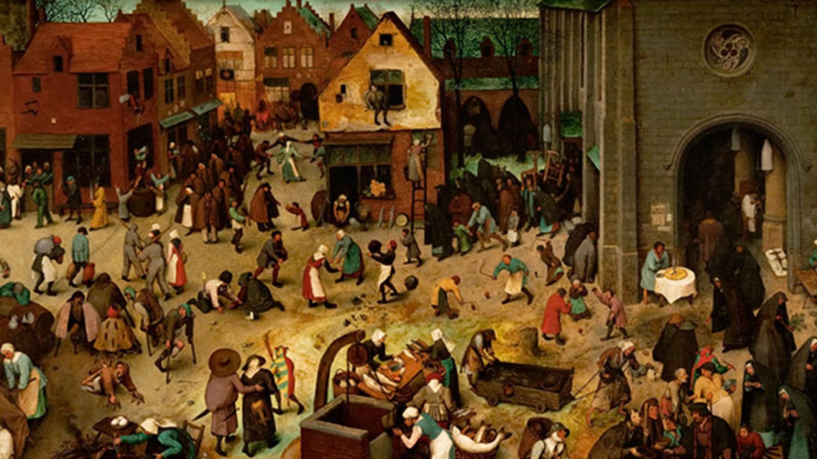 El combate entre don Carnal y doña Cuaresma - Pieter Bruegel