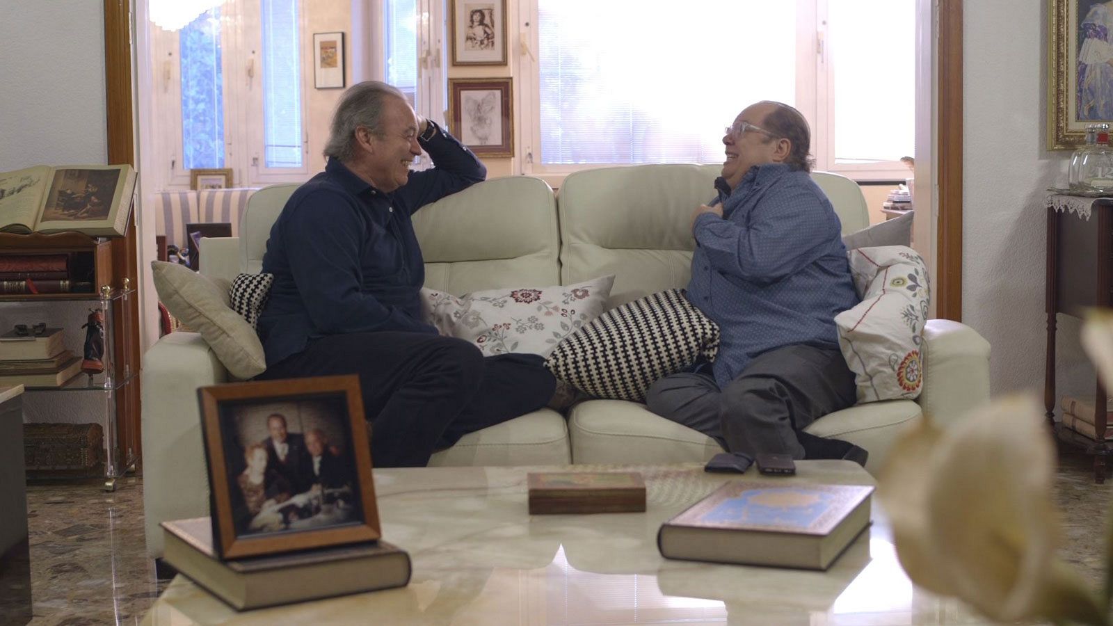 Bertín y Arévalo durante la entrevista en 'En la tuya o en la mía'