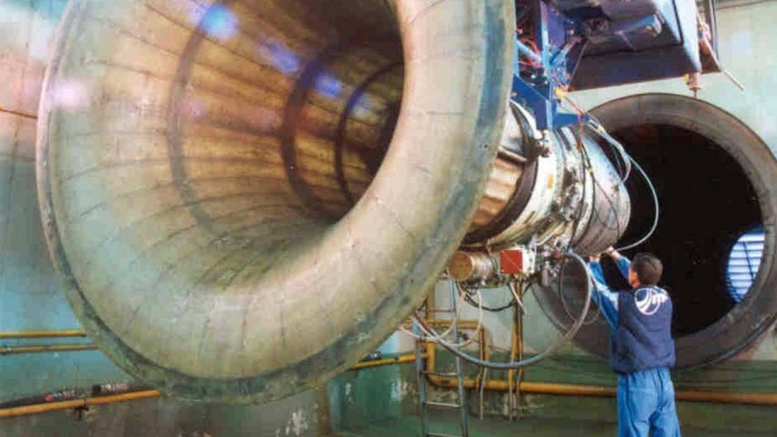 Uno de sus bancos de pruebas de Industria de Turbo Propulsores en la localidad madrileña de Ajalvir