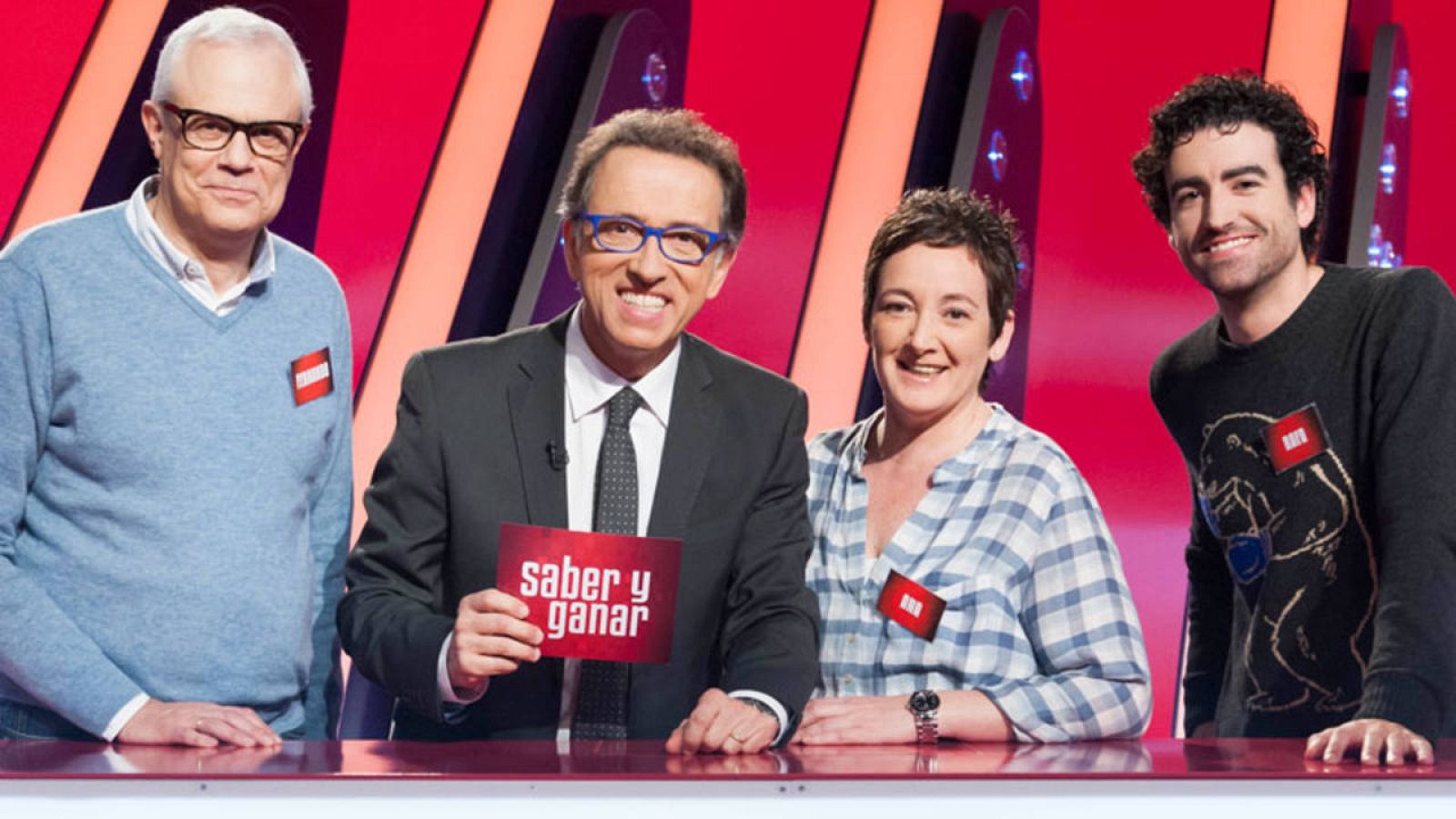 Manuel, Anna, Jordi y Fernando, en la edición de Magníficos, en Saber y Ganar