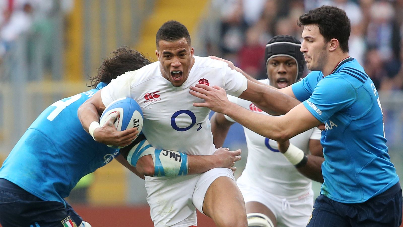 Imagen del partido disputado entre Italia e Inglaterra