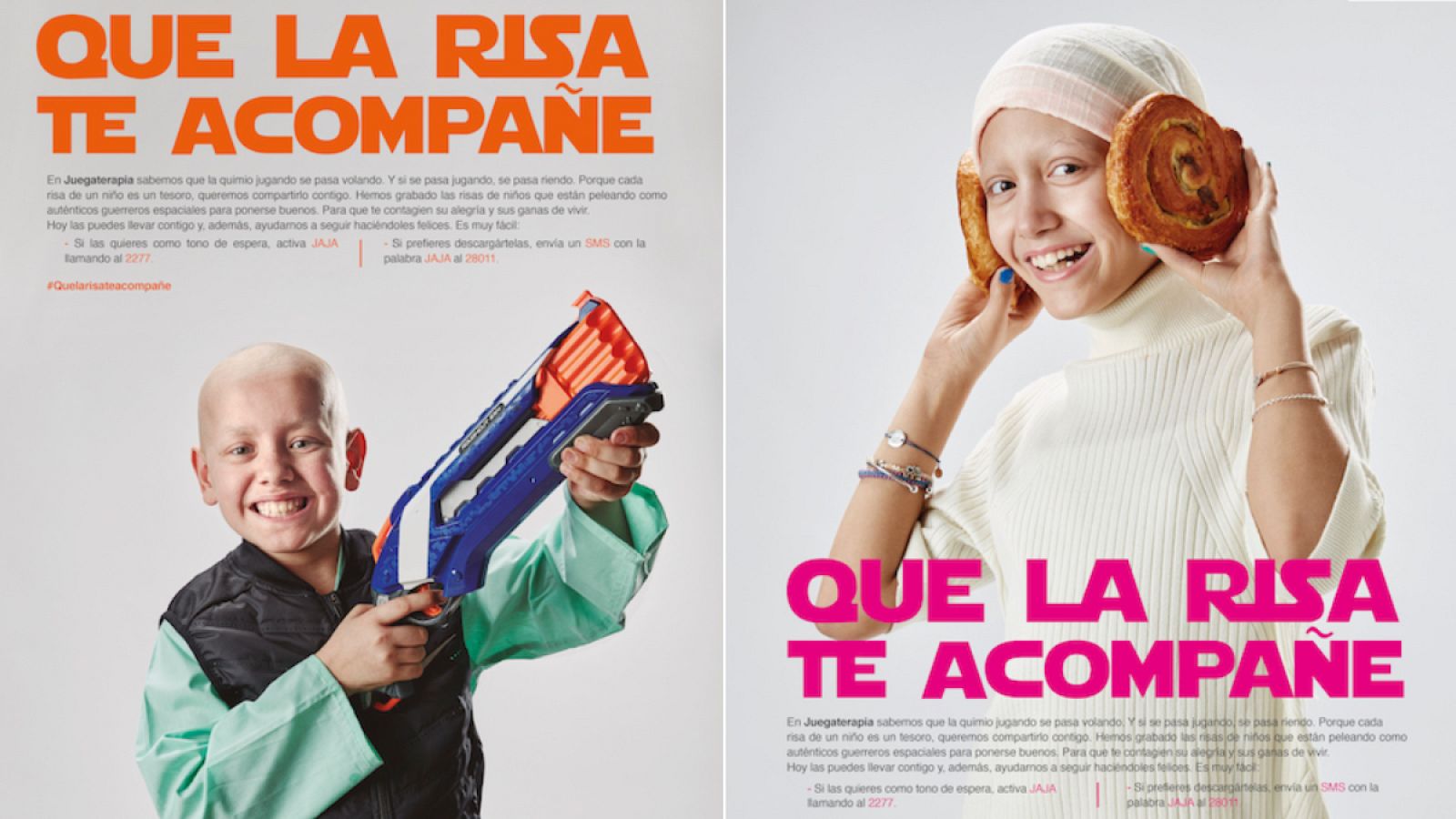 Para colaborar solo hace falta enviar un SMS con la palabra JaJa al 28011, con un coste de 1,20 euros que irá destinado íntegramente a la Fundación Juegaterapia.