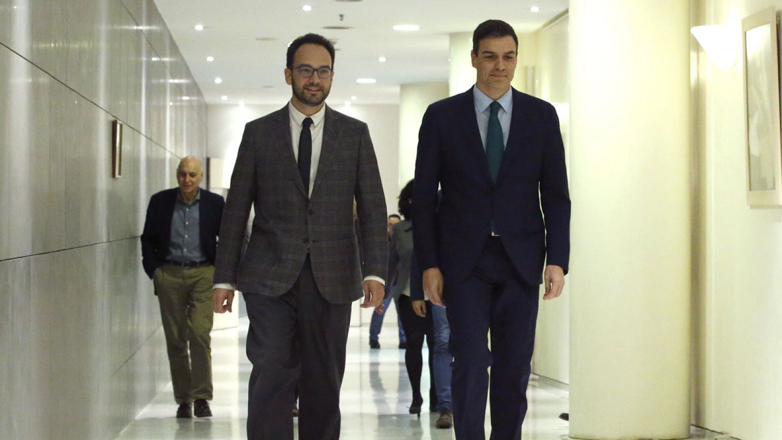 Pedro Sánchez y Antonio Hernándo