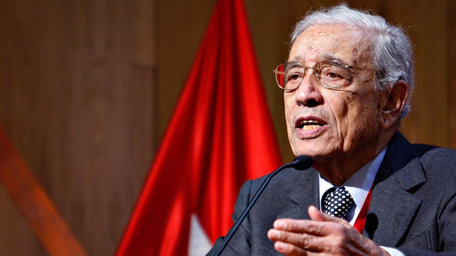 El exsecretario general de la ONU, Butros Ghali, en una imagen de 2008