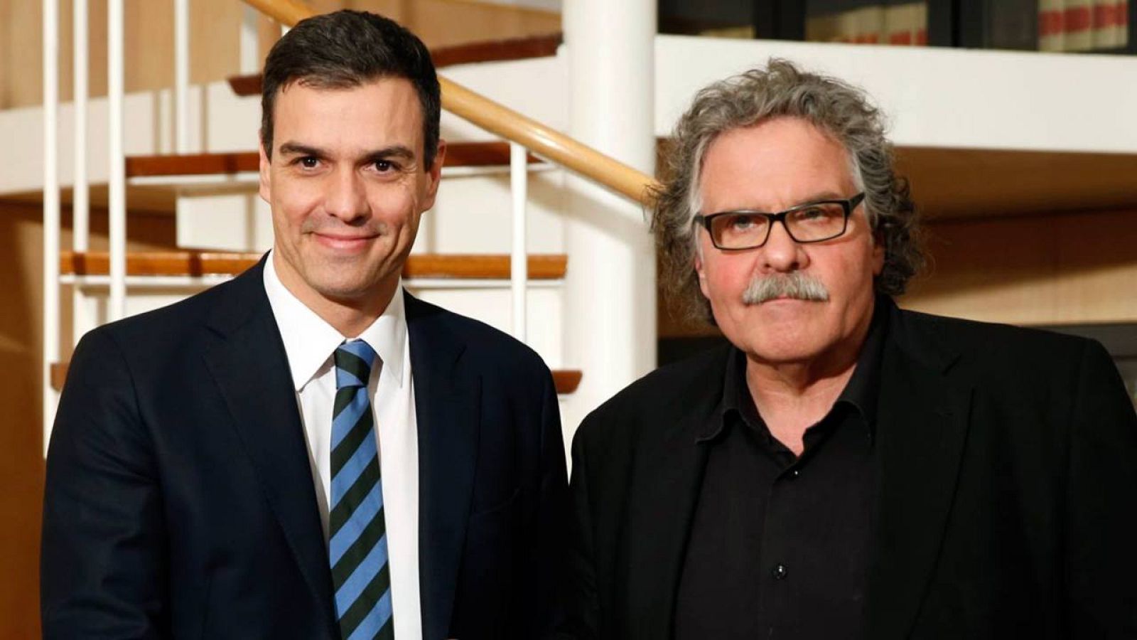 Pedro Sánchez se ha reunido con Joan Tardà en el Congreso de los Diputados