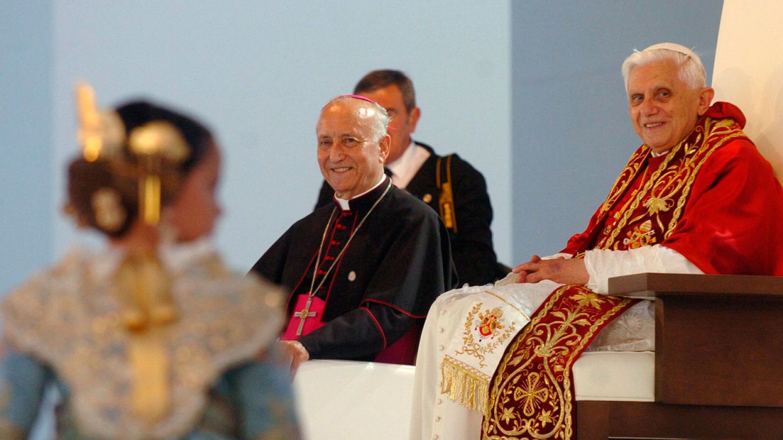 Imagen de archivo de la visita del papa Benedicto XVI a Valencia en el verano de 2006