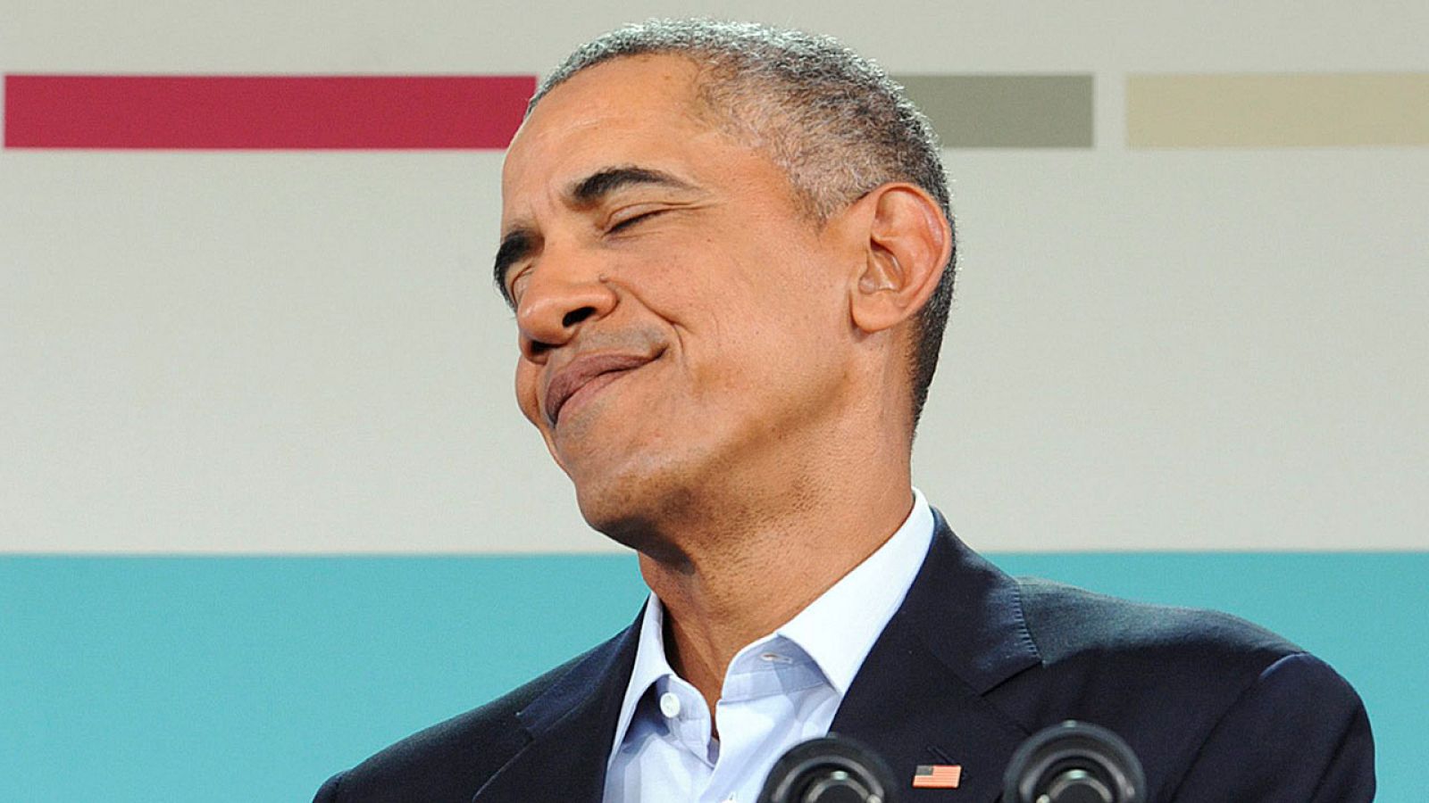 Barack Obama dice durante una rueda de prensa con motivo de la cumbre de la ASEAN que Trumpo no puede ser presidente.