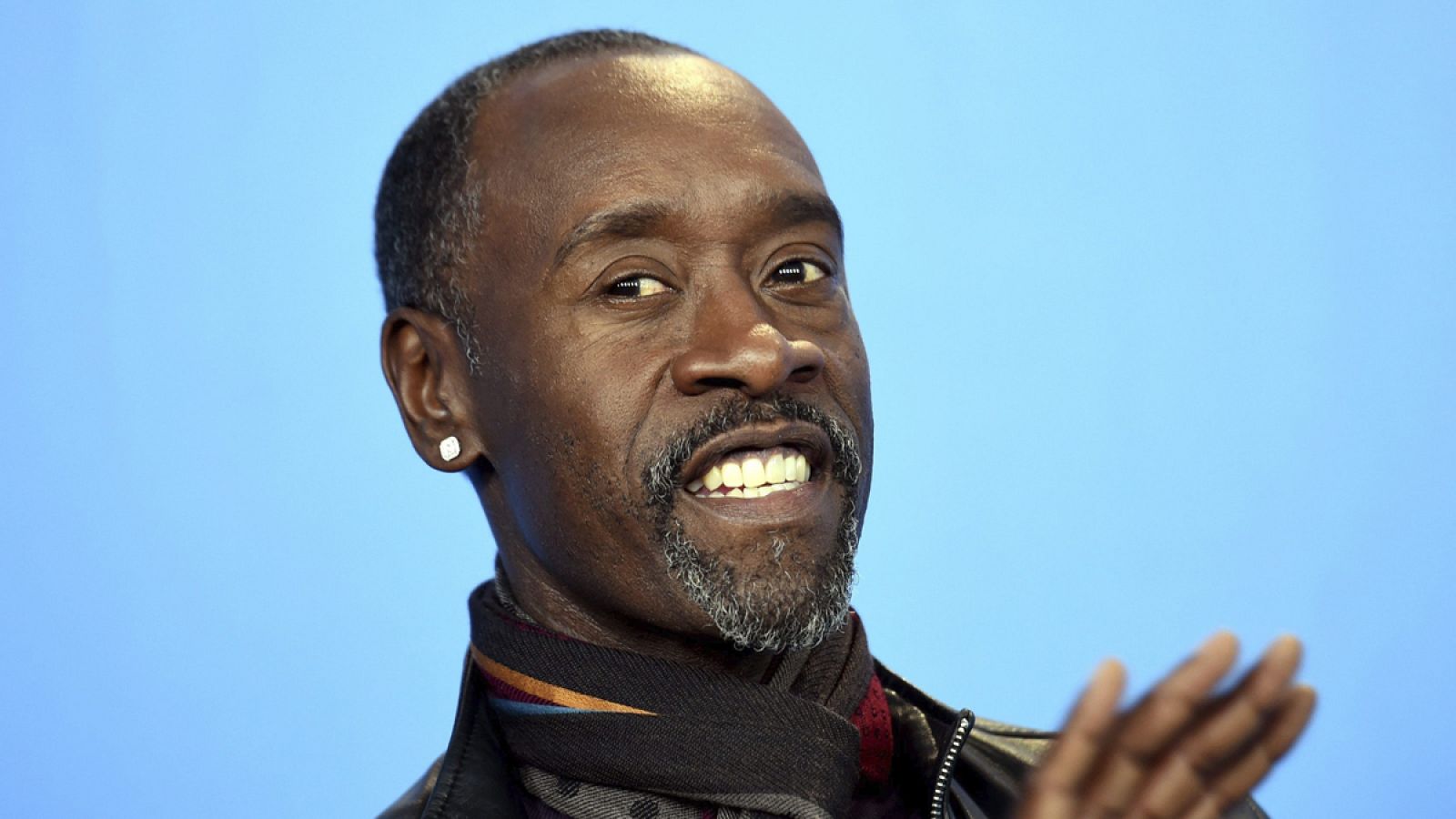 El actor estadounidense Don Cheadle, durante la presentación de la película 'Miles Ahead' en el Festival Internacional de Cine de Berlín.